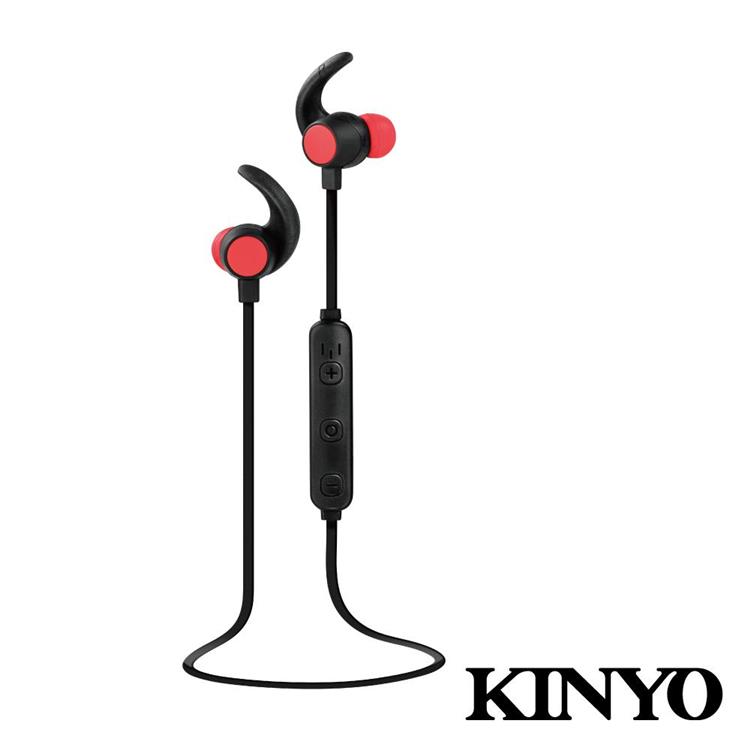 【KINYO】 BTE3655 藍牙立體聲耳機麥克風-黑