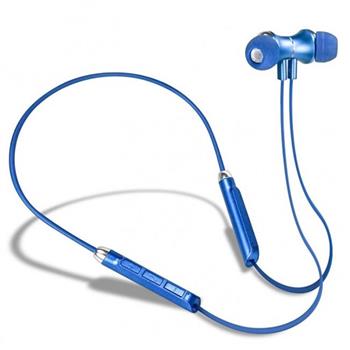 【KINYO】 BTE-3750藍芽超輕量吸磁頸掛耳機-藍