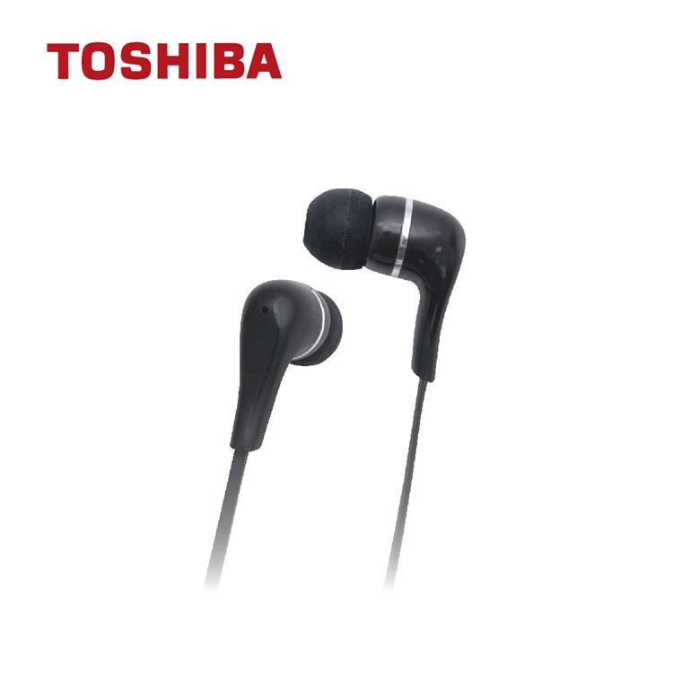 TOSHIBA 震撼低音有線耳麥(黑)