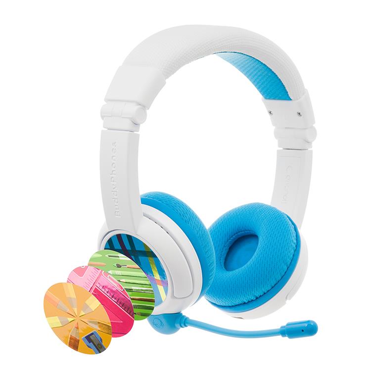 BuddyPhones School+藍芽校園Plus系列兒童耳機(藍) - 藍
