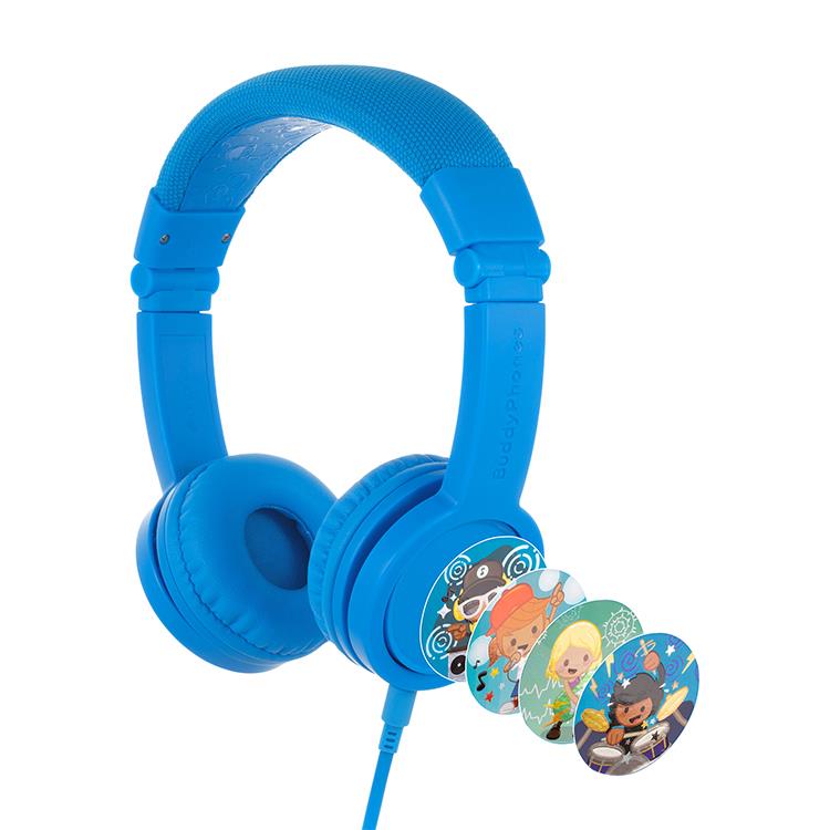BuddyPhones Explore+ 有線探索Plus系列 兒童耳機 (藍) - 藍