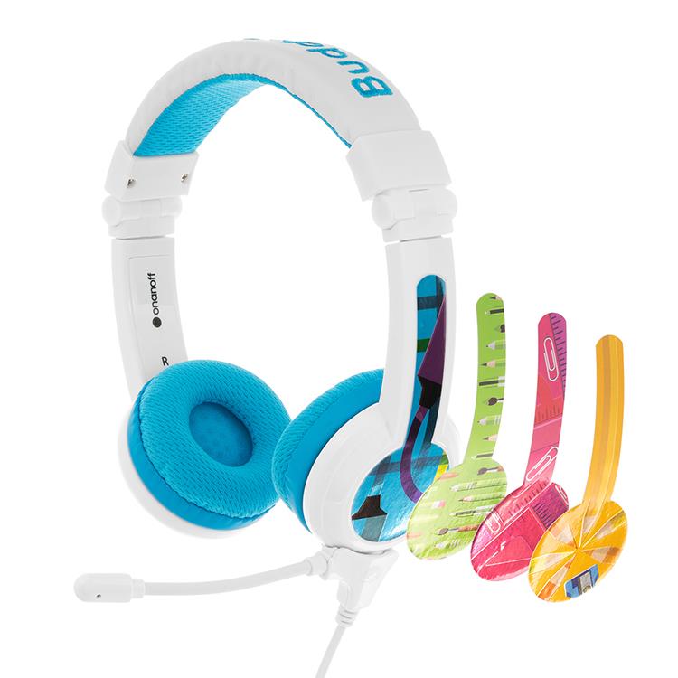 BuddyPhones School+有線校園Plus系列 兒童耳機(藍) - 藍