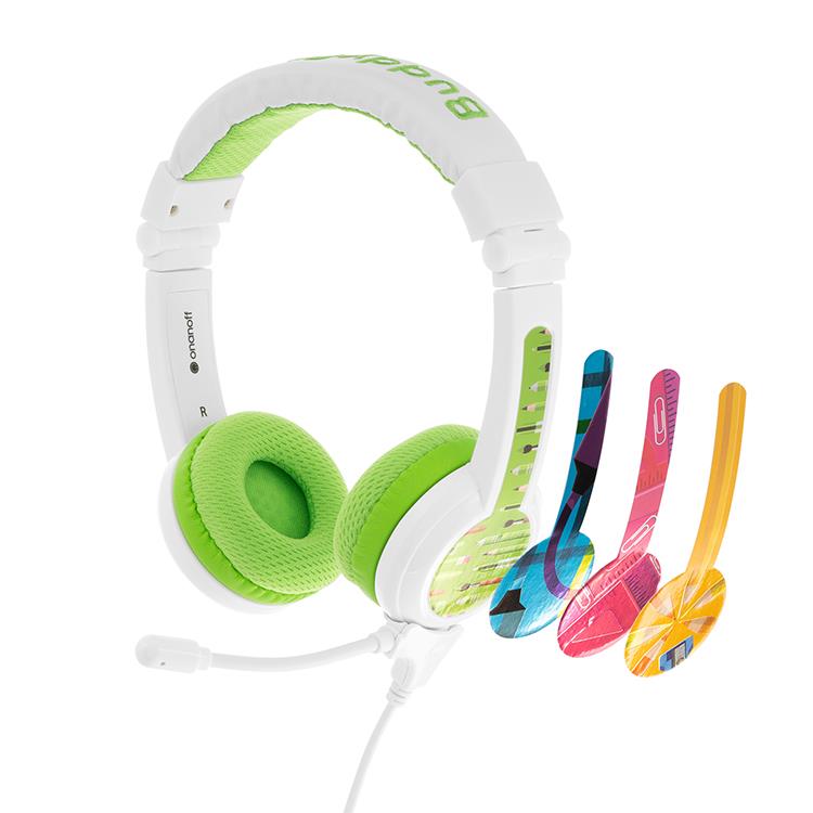 BuddyPhones School+有線校園Plus系列 兒童耳機(綠) - 綠