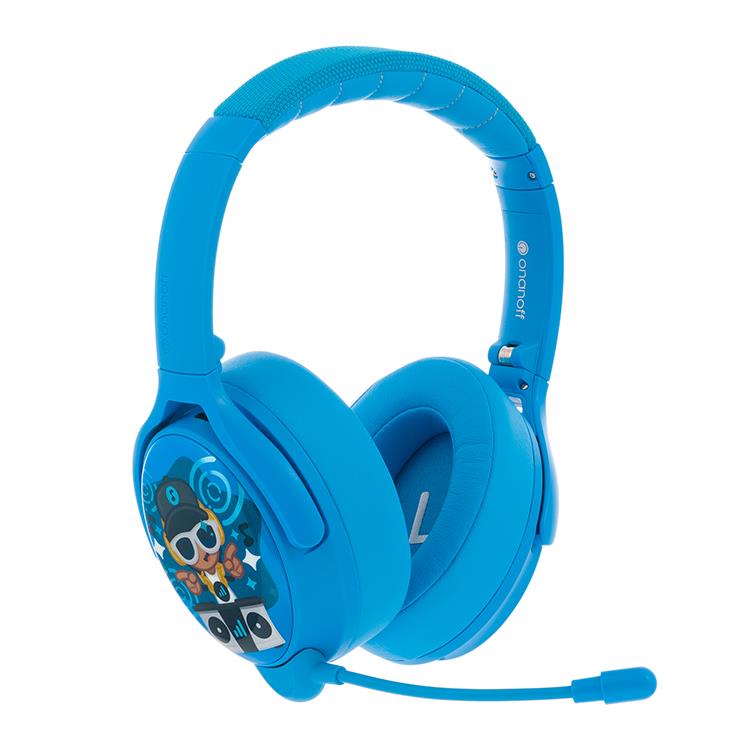 BuddyPhones Cosmos+藍芽降噪Plus系列 兒童耳機 (嘻哈藍) - 嘻哈藍