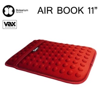 豆豆包長天鵝絨防震包MacBook Air 11吋專用－紅色