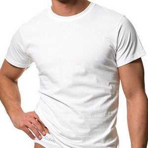 【CK】男加大尺碼圓領T恤白色內衣2件組 - XL