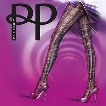 【摩達客】英國進口Pretty Polly抽象線紋印花彈性褲襪