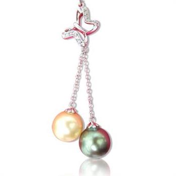 【小樂珠寶】優雅的珍珠項鍊，讓人觀看千百回也不厭倦，全美正圓3A南洋深海貝珍珠墬鍊項鍊