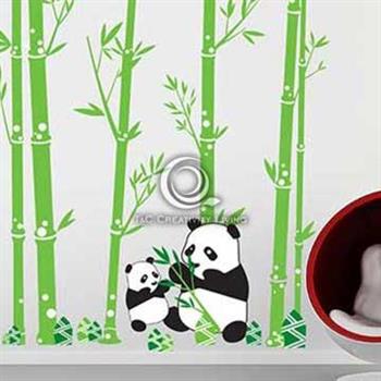 Christine創意組合DIY壁貼/牆貼/兒童教室佈置 國寶熊貓（可重複貼）