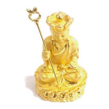 地藏王菩薩 5.4公分 小佛像/法像－金色