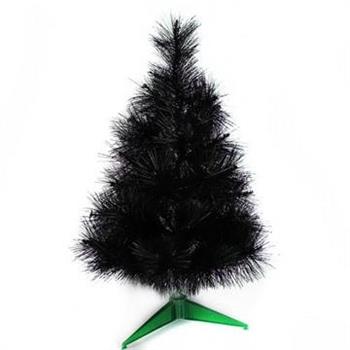 台灣製2尺/2呎(60cm)特級黑色松針葉聖誕樹裸樹 (不含飾品)(不含燈)
