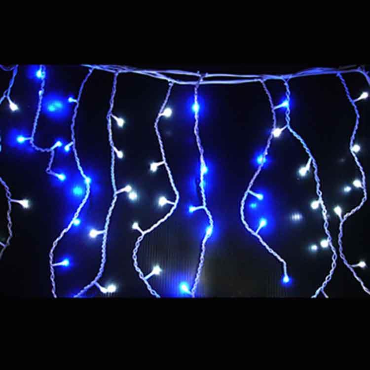 聖誕燈裝飾燈LED燈100燈冰條燈（藍白光）（附控制器跳機）