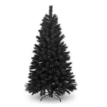 台製豪華型5尺/5呎（150cm）時尚豪華版黑色聖誕樹 裸樹（不含飾品不含燈）