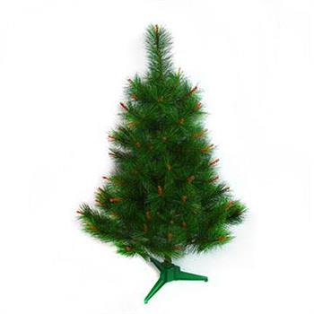 台灣製2尺/2呎(60cm)特級綠色松針葉聖誕樹裸樹 (不含飾品)(不含燈)