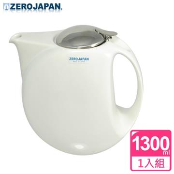 【ZERO JAPAN】月亮陶瓷不鏽鋼蓋壺（白）1300cc