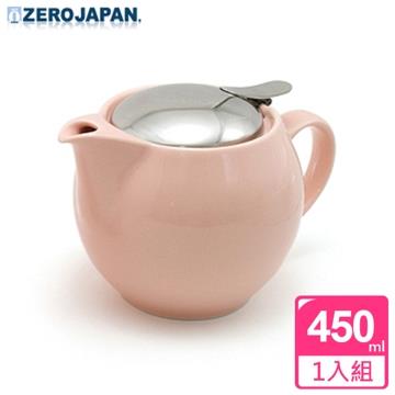 【ZERO JAPAN】典藏陶瓷不鏽鋼蓋壺（桃粉紅）450cc