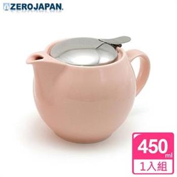 【ZERO JAPAN】典藏陶瓷不鏽鋼蓋壺（桃粉紅）450cc
