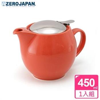 【ZERO JAPAN】典藏陶瓷不銹鋼蓋壺（蘿蔔紅）450cc