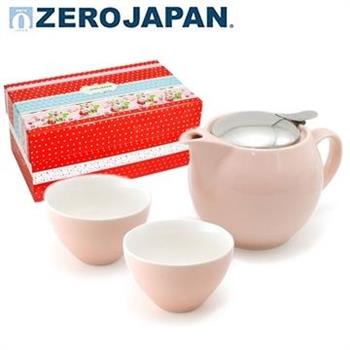 【ZERO JAPAN】典藏陶瓷一壺兩杯超值禮盒組（桃粉紅）