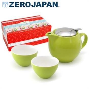 【ZERO JAPAN】典藏陶瓷一壺兩杯超值禮盒組（青草綠）