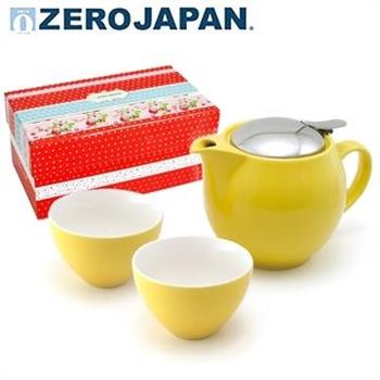【ZERO JAPAN】典藏陶瓷一壺兩杯超值禮盒組（甜椒黃）