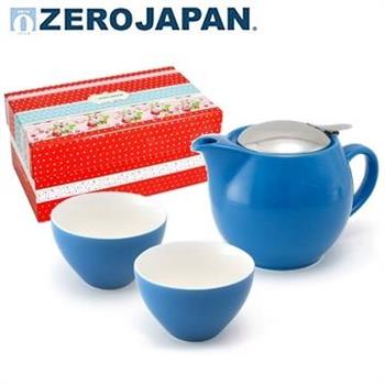 【ZERO JAPAN】典藏陶瓷一壺兩杯超值禮盒組（土耳其藍）