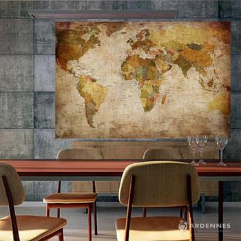 【ARDENNES】壁紙 壁布 中世紀仿古地圖 法國進口 / 居家佈置 DIY / MAP008