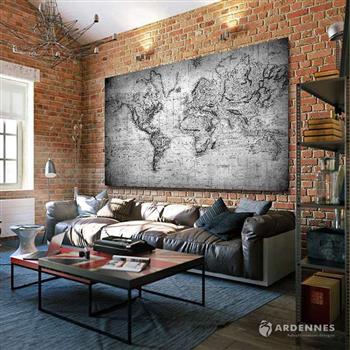 【ARDENNES】壁紙 壁布 中世紀仿古地圖 法國進口 / 居家佈置 DIY / MAP013－2