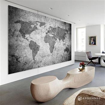 【ARDENNES】壁紙 壁布 中世紀仿古地圖 法國進口 / 居家佈置 DIY / MAP019－2