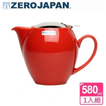 【ZERO JAPAN】品味生活陶瓷不鏽鋼蓋壺（蕃茄紅）580cc