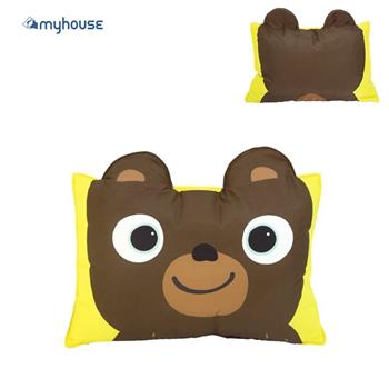 【虎兒寶】myhouse 韓國防蟎抗敏可愛動物夥伴雙面枕頭套 － 小熊