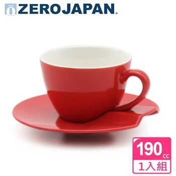 【ZERO JAPAN】杯盤組190cc（蕃茄紅）