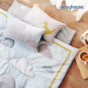 【 Babytiger虎兒寶 】myhouse 韓國防蟎兒童睡袋 － 雲朵藍