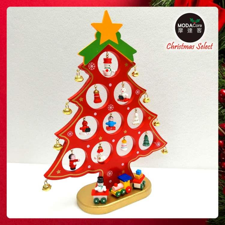 繽紛耶誕創意DIY小擺飾木質大雪人組（白色款)-聖誕禮物擺飾