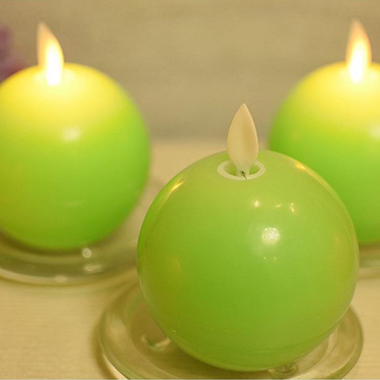 LED蘋果造型蠟燭燈（1入）－青蘋果（綠色） - 青蘋果(綠色)
