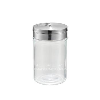 日本進口 不鏽鋼蓋玻璃調味罐80ML－IW－178787