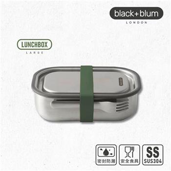 英國BLACK＋BLUM不鏽鋼滿分便當盒（1000ml/橄欖綠/附餐具）