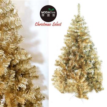 摩達客台製豪華型6尺/6呎(180cm)氣質霧金聖誕樹 裸樹(不含飾品不含燈)