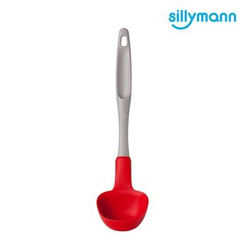 【韓國sillymann】 100%鉑金矽膠長柄湯勺－紅（小）