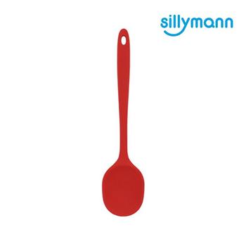 【韓國sillymann】 100%鉑金矽膠精品一體成型拌炒勺（紅）