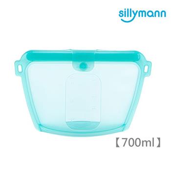 【韓國sillymann】 100%鉑金矽膠密封袋（藍）－700ml