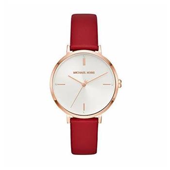 MICHAEL KORS 簡約時尚皮革腕錶－紅