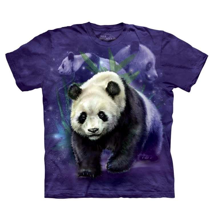 【摩達客】自然純棉系列 熊貓群 T恤 - 兒童XL