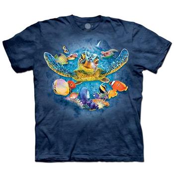 摩達客－美國進口The Mountain  海底總動員大海龜 純棉環保藝術中性短袖T恤