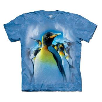 摩達客－美國進口The Mountain  歡樂天堂企鵝群 純棉環保藝術中性短袖T恤