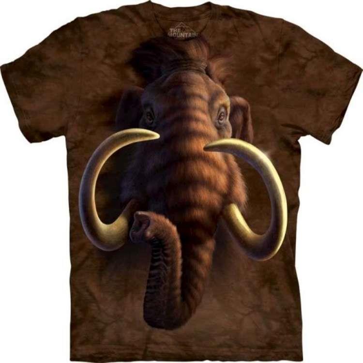 【摩達客】”自然純棉系列 長毛象頭 T恤”