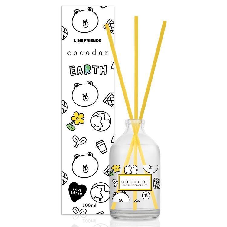 cocodor LINE FRIENDS Green Day系列擴香瓶100ml－純淨皂香