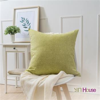 IN－HOUSE－百搭純色系列抱枕－芥末綠（50x50cm）