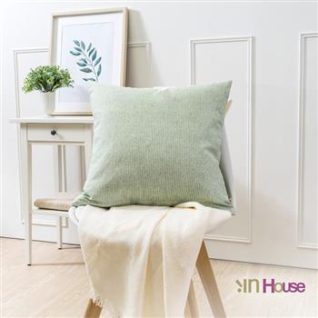 IN HOUSE－簡約系列抱枕－條紋綠（50x50cm）