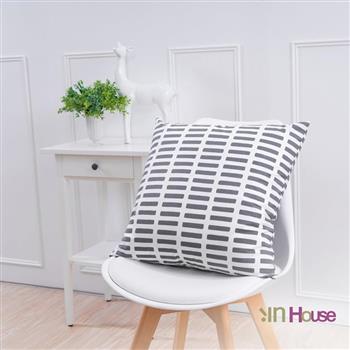 IN－HOUSE－簡約系列抱枕－小方格灰（50x50cm）
